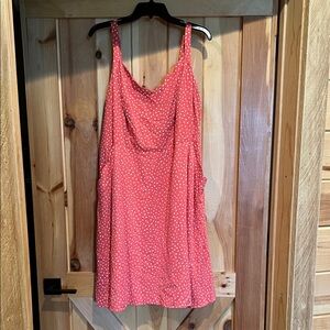 Stylish Red Polka Dot Backless Dress
